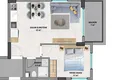 Купить дешево Двухкомнатная квартира с чистовой отделкой в новом комплексе, Авсаллар – Алания 1
