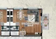 Купить дешево Пентхаус-дуплекс 2+1 с видом на море в комплексе на этапе строительства, район Паяллар – Алания 1