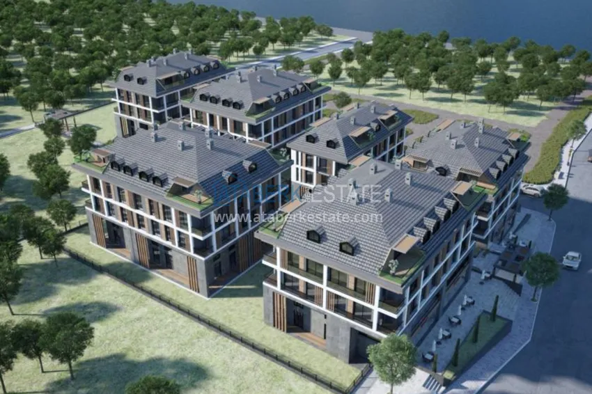 Новый элитный комплекс на этапе строительства в Стамбуле в 3 минутах от набережной 1 