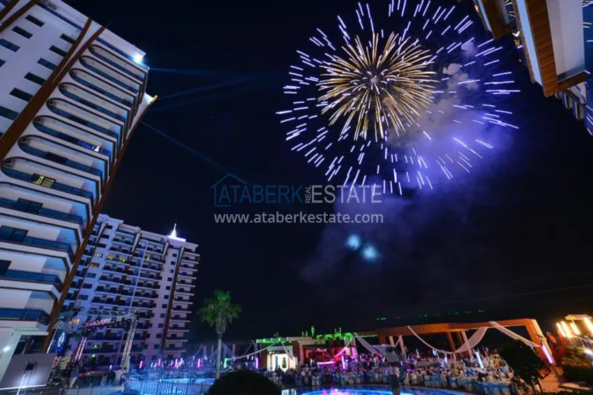 Аренда квартиры-студии в Махмутларе с мебелью в престижном комплекс-отеле  20 