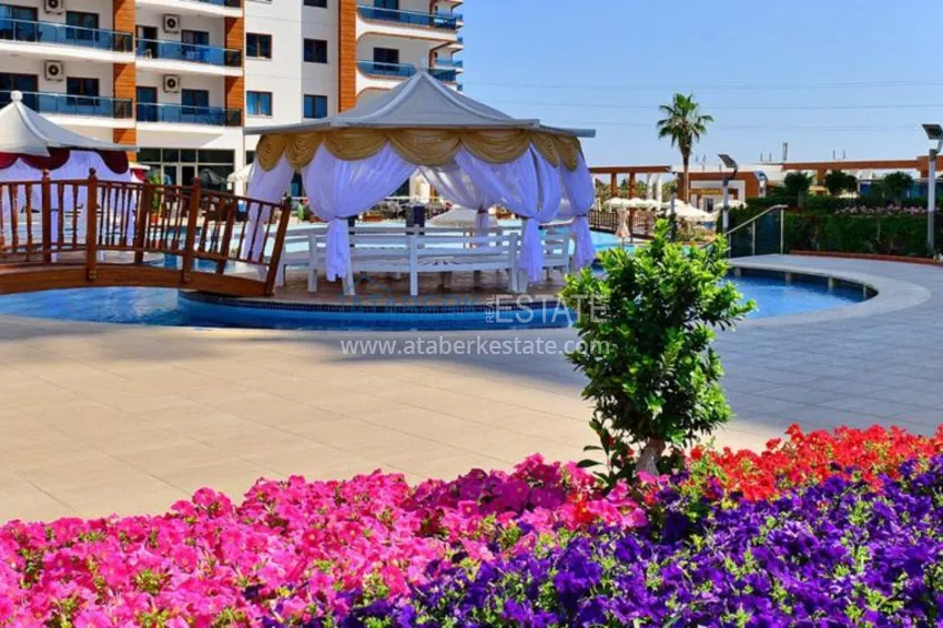 Аренда квартиры-студии в Махмутларе с мебелью в престижном комплекс-отеле  8 