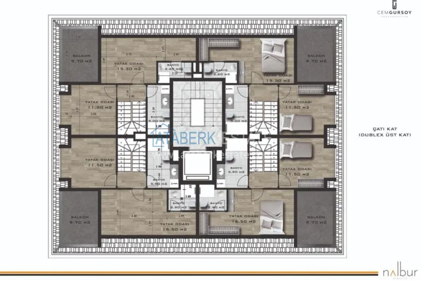 Приобрести Квартиры в центре Алании у пляжа Клеопатры 3 