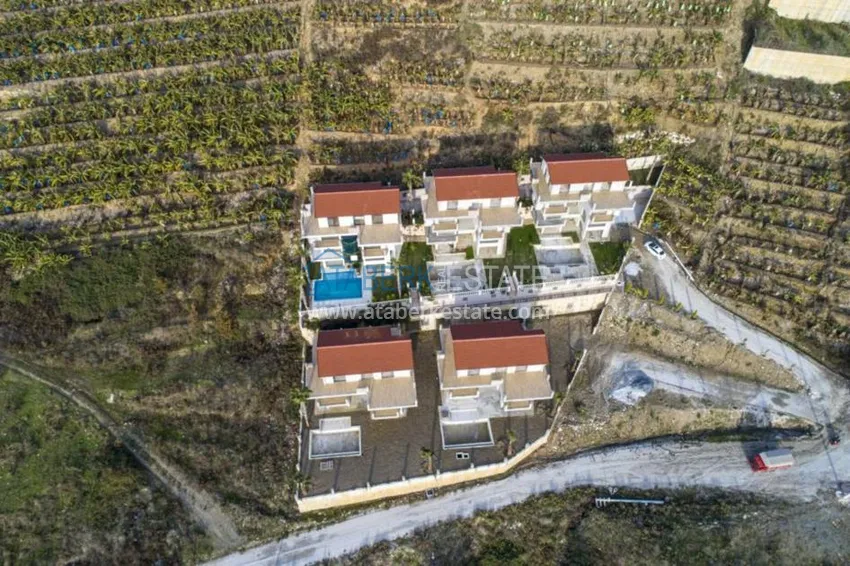 Виллы с частным бассейном на склоне холма с видом на Средиземное море в Каргыджаке 30 
