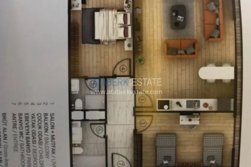 Приобрести Квартиры в Тосмуре в новом комплексе 1 