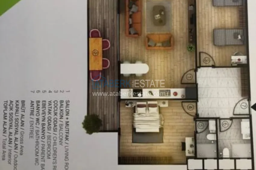 Приобрести Квартиры в Тосмуре в новом комплексе 2 