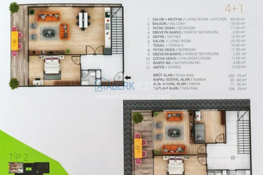 Приобрести Квартиры в Тосмуре в новом комплексе 5 