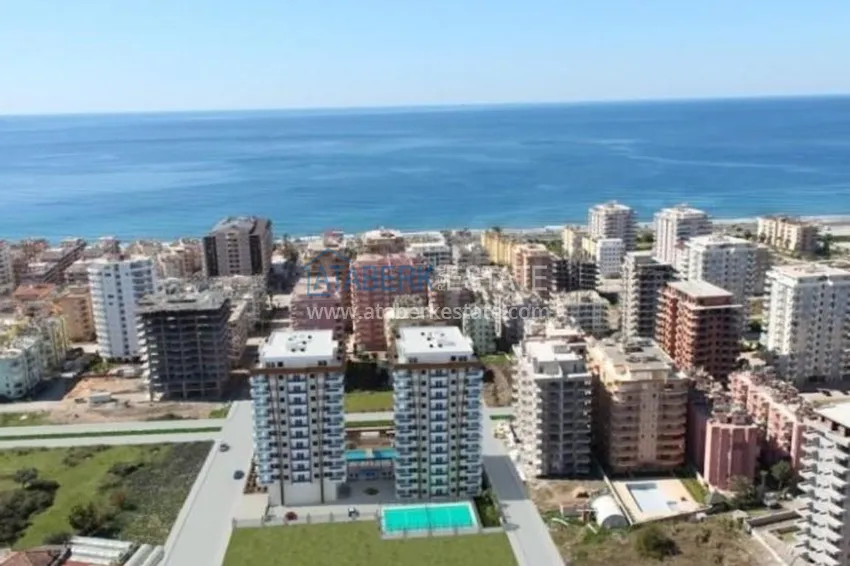 Большой пентхаус в Махмутларе класса люкс с мебелью и видом на море 2 