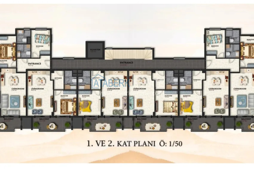 Приобрести Новый проект комфортабельных квартир в Оба  2 