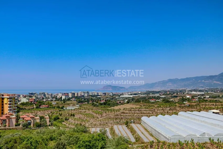 Пентхаус-дуплекс в Махмутларе с чистовой отделкой видом на горы и море  19 