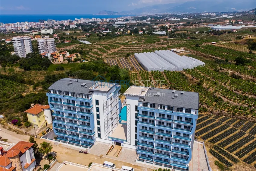 Пентхаус-дуплекс в Махмутларе с чистовой отделкой видом на горы и море  21 