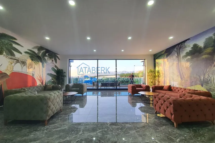 Пентхаус-дуплекс в Махмутларе с чистовой отделкой видом на горы и море  23 