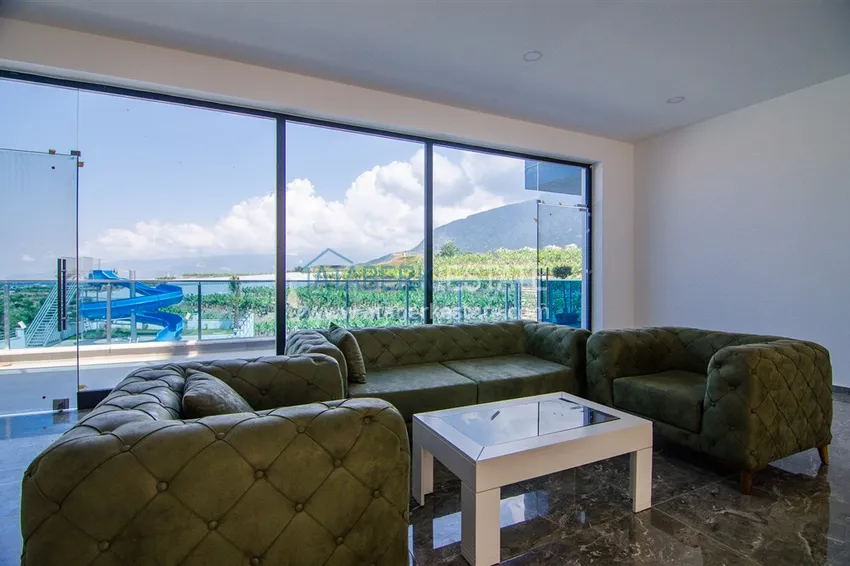 Пентхаус-дуплекс в Махмутларе с чистовой отделкой видом на горы и море  24 