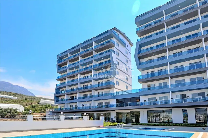 Пентхаус-дуплекс в Махмутларе с чистовой отделкой видом на горы и море  1 