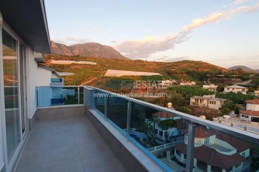 Приобрести Пентхаус-дуплекс в Махмутларе с чистовой отделкой видом на горы и море  5 