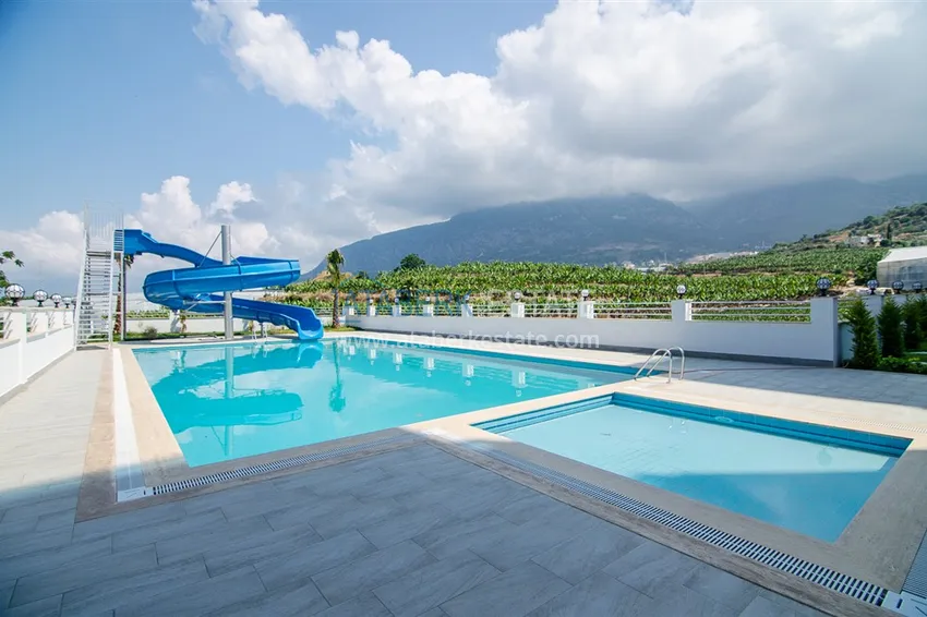 Пентхаус-дуплекс в Махмутларе с чистовой отделкой видом на горы и море  3 