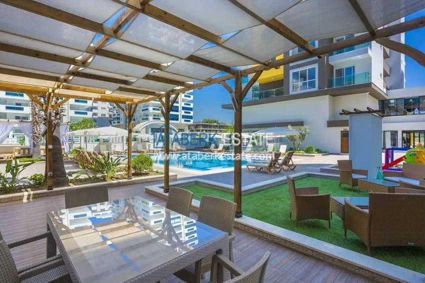 Квартира в Махмутларе две спальни стильный интерьер 11 