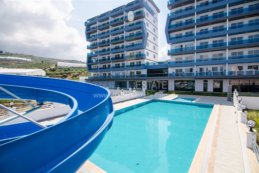 Пентхаус-дуплекс в Махмутларе с чистовой отделкой видом на горы и море  14 