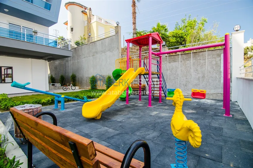 Пентхаус-дуплекс в Махмутларе с чистовой отделкой видом на горы и море  16 