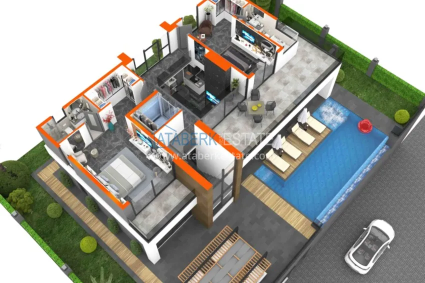 Приобрести Виллы в Каргыджаке - элитная недвижимость с гражданством и рассрочкой 34