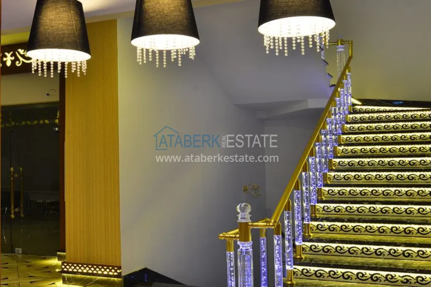 Дуплекс в Махмутларе меблированный с видовыми характеристиками  15 