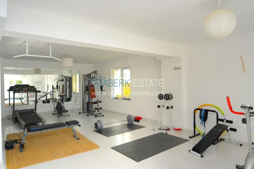 Дуплекс-пентхаус в Махмутларе с мебелью, видом на море в благоустроенном комплексе  10 