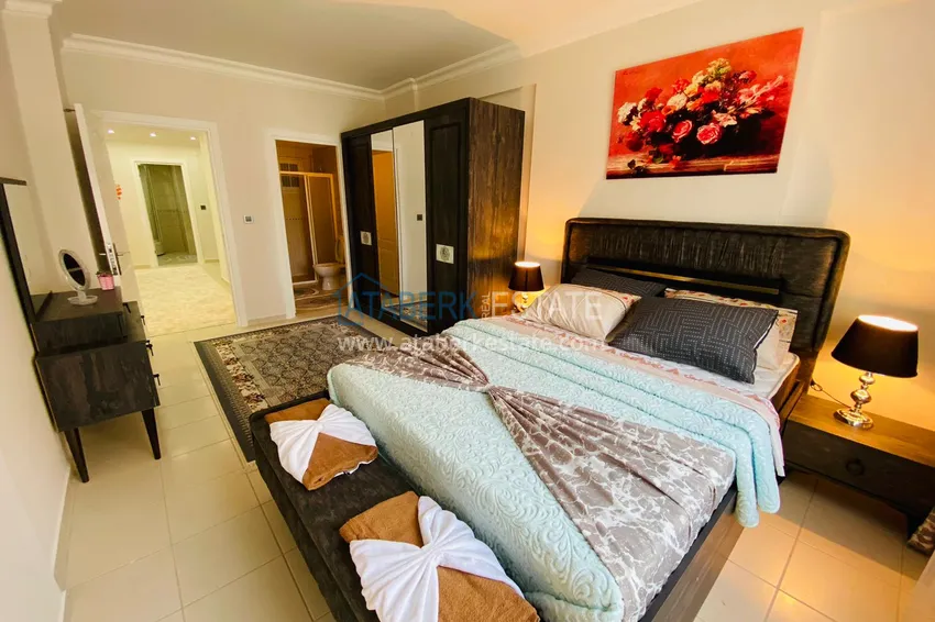 Квартира в Махмутларе с мебелью - центр района рядом с морем  3 