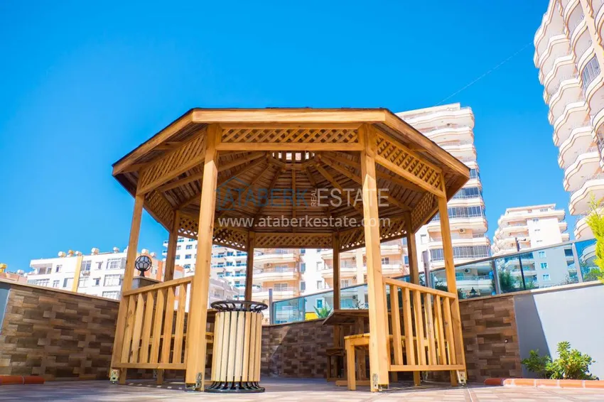 Квартира в Махмутларе с мебелью в современном жилом комплексе 13 