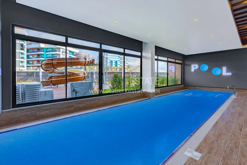 Квартира в Оба с мебелью видом на горы в новом комплексе 11 