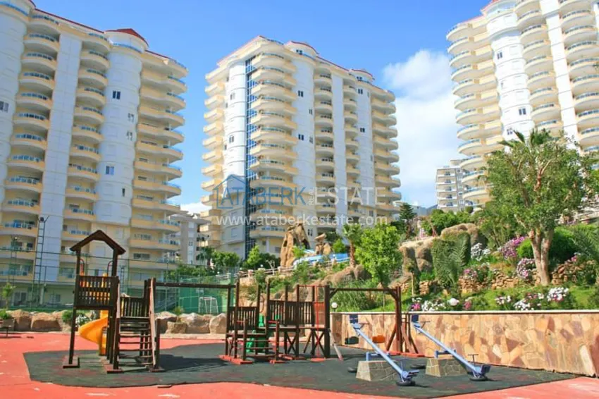 Квартира в Махмутларе с мебелью, открытым видом на море и горы 17 