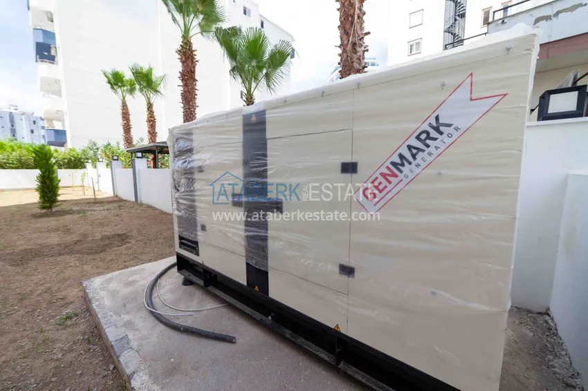 Квартира в Махмутларе с чистовой отделкой и видом на море в молодом комплексе  18 