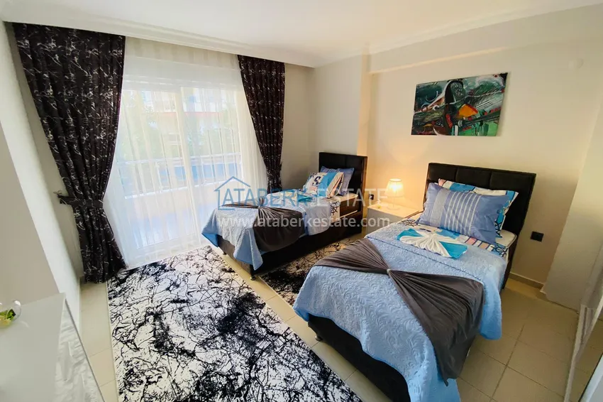 Квартира в Махмутларе с мебелью - центр района рядом с морем  4 