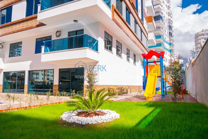 Квартира в Махмутларе с мебелью в современном жилом комплексе 15 