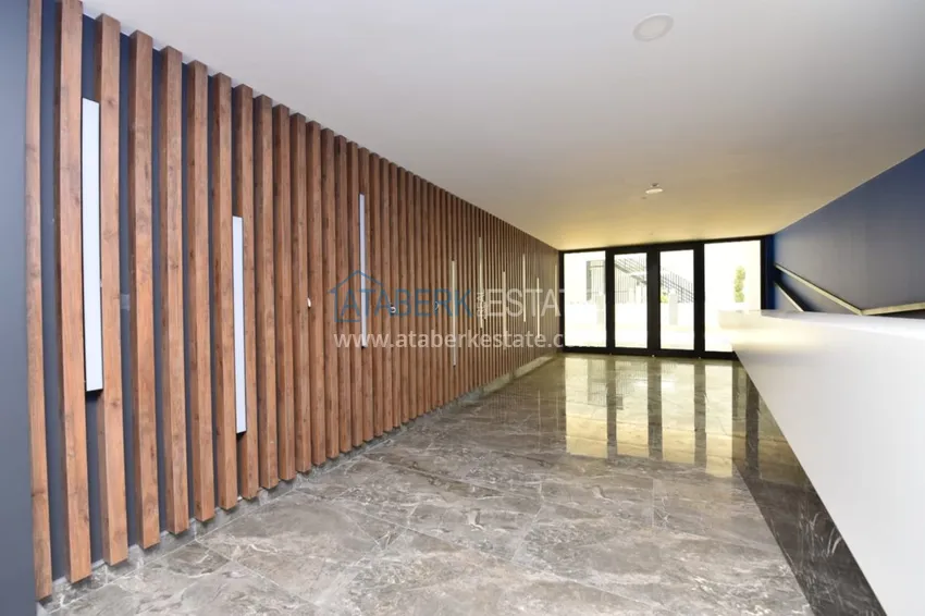 Квартира в Махмутларе с чистовой отделкой и видом на море в молодом комплексе  21 