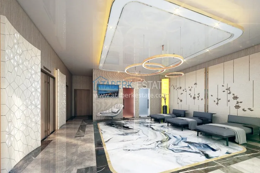 Квартира в центре Алании в строящемся комплексе 14 