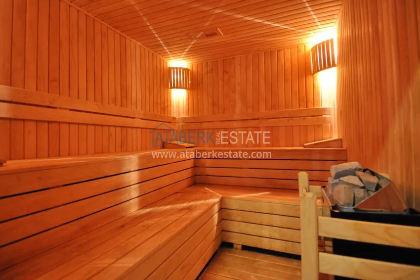 Квартира в Махмутларе с чистовой отделкой и видом на море в молодом комплексе  23 