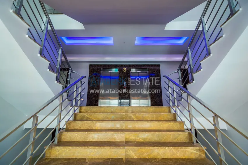 Квартира в Махмутларе с мебелью в современном жилом комплексе 19 