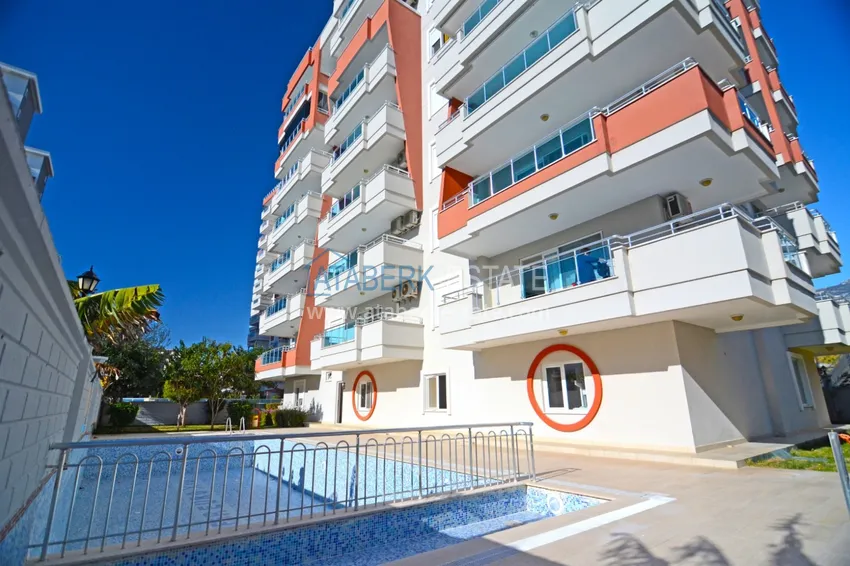 Дуплекс-пентхаус в Махмутларе с мебелью, видом на море в благоустроенном комплексе  2 