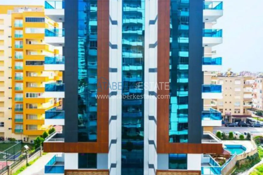 Квартира в Махмутларе с мебелью в современном жилом комплексе 4 