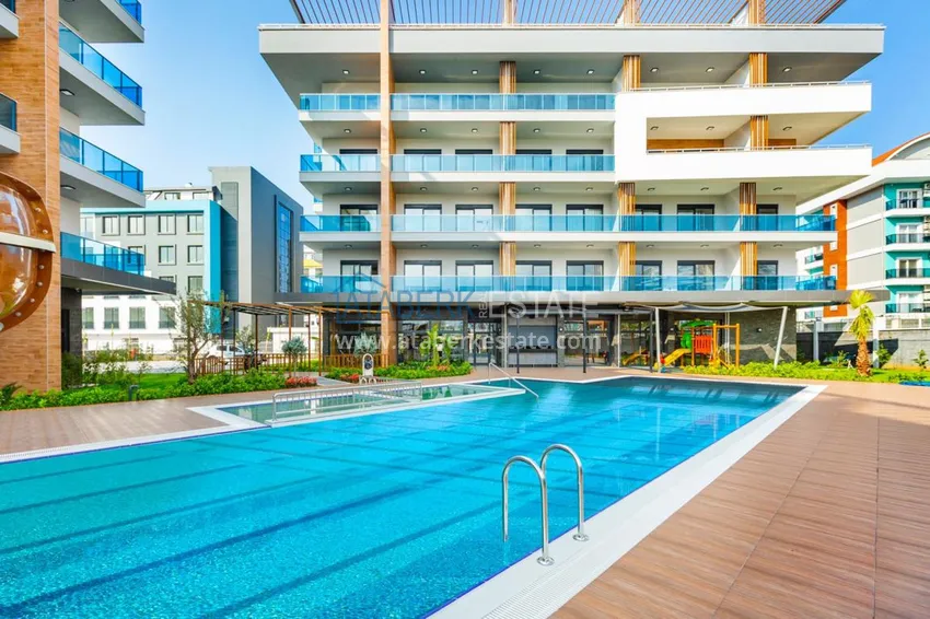 Квартира в Оба с мебелью видом на горы в новом комплексе 2 