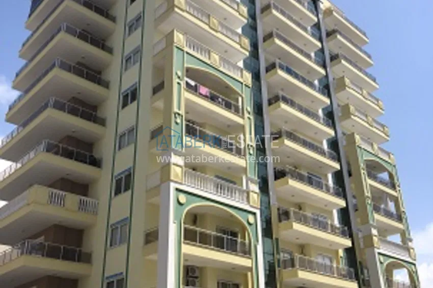 Квартира в Махмутларе с мебелью, видом на море и горы в жилом комплексе 6 