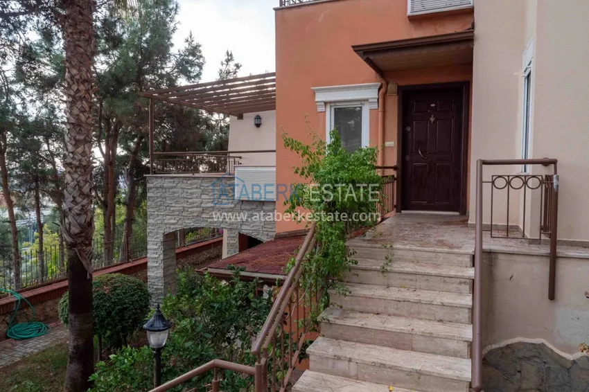 Квартира в Авсалларе с мебелью видом на море в таунхаусе 2 