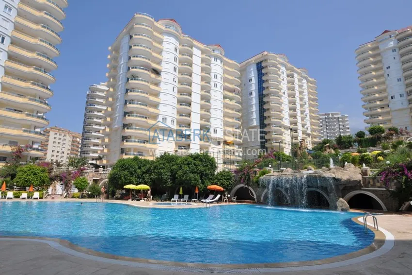 Квартира в Махмутларе с мебелью, открытым видом на море и горы 4 