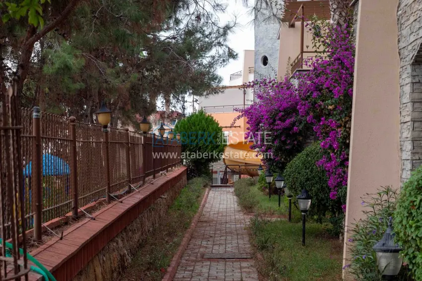 Квартира в Авсалларе с мебелью видом на море в таунхаусе 3 