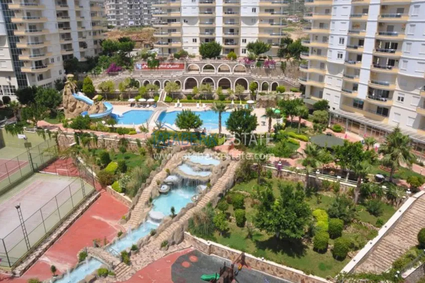 Квартира в Махмутларе с мебелью, открытым видом на море и горы 5 