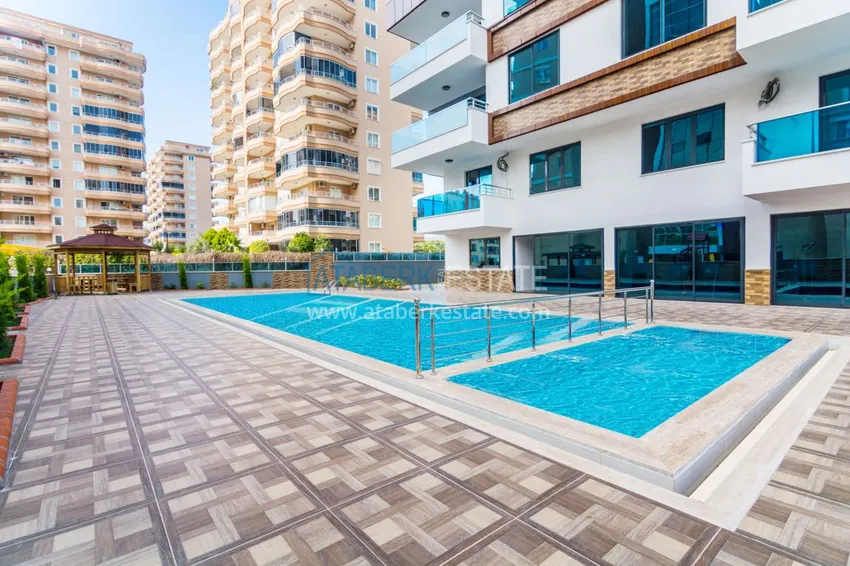 Квартира в Махмутларе с мебелью в современном жилом комплексе 7 