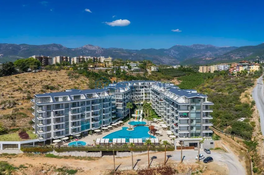 Квартира в Кестеле с мебелью и частичным видом на море в комфортабельном комплексе 4 