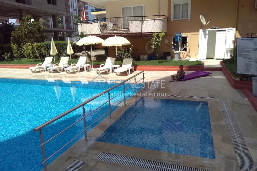 Квартира в Махмутларе с частичным видом на море в жилом комплексе 4 