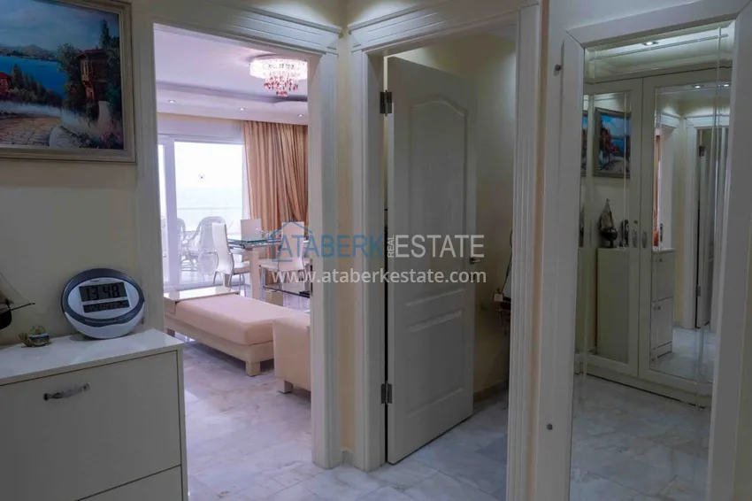 Приобрести Квартира в Махмутларе с мебелью прямым видом на море в комплексе на первой линии 6 