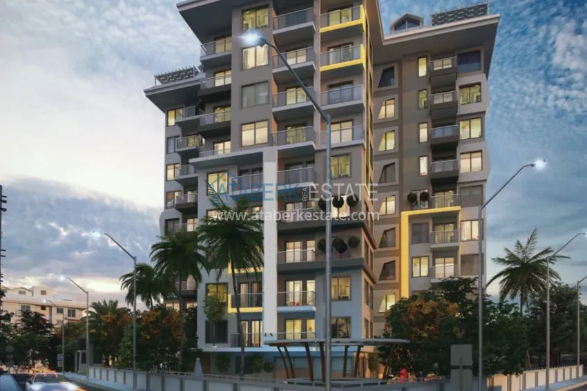 Квартира в центре Алании в строящемся комплексе 5 