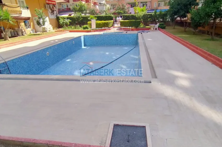 Квартира в Махмутларе с частичным видом на море в жилом комплексе 7 